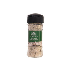 Molinillo de Sal Marina Gruesa con Ajo y Perejil – 70g