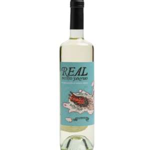 Vino Blanco Semidulce "Real Puerto Janubio" – Malvasía Volcánica con diseño exclusivo del mapa de Lanzarote de 1751